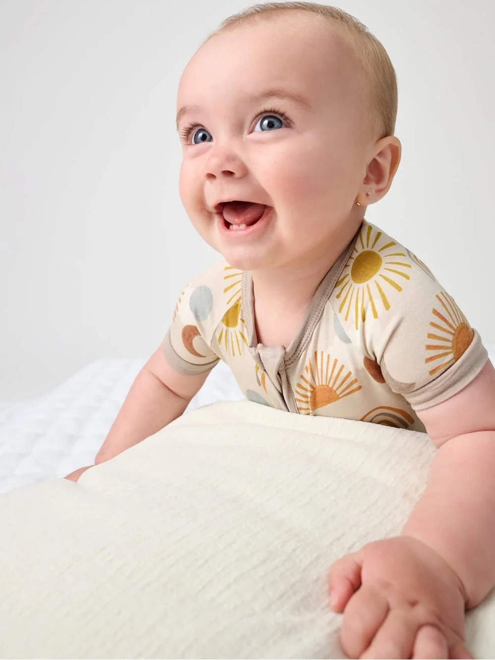 🌙🤎 Little Sleepies Desert Sunrise Shorty Zippy – Size 12/18 Months | EC 🤎🌙
